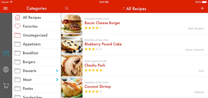 Screenshot von Paprika Recipe Manager